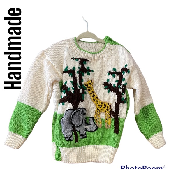 Hand Crafted Other - Animal Knit Sweater (4)